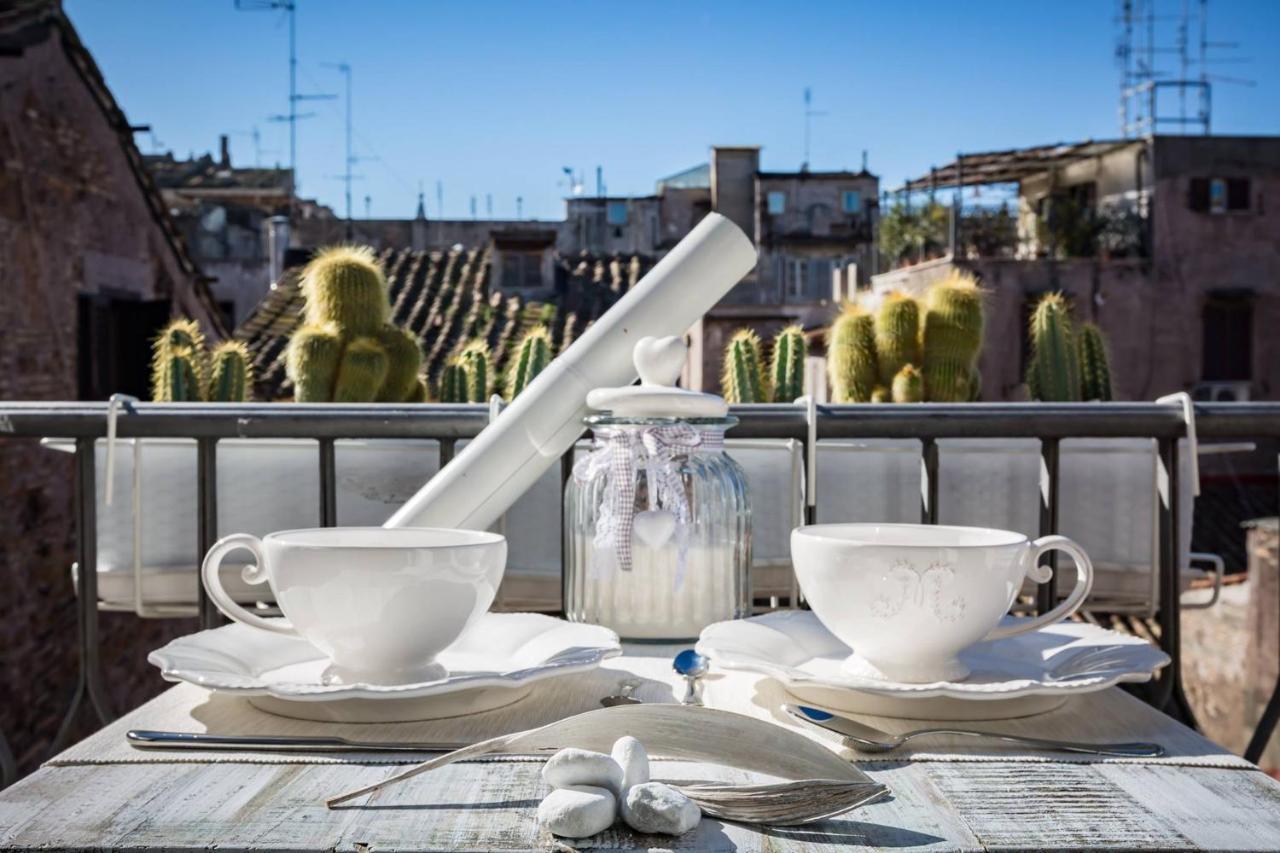 Bbhomerome - Campo Dei Fiori Balcony View Penthouse Bagian luar foto